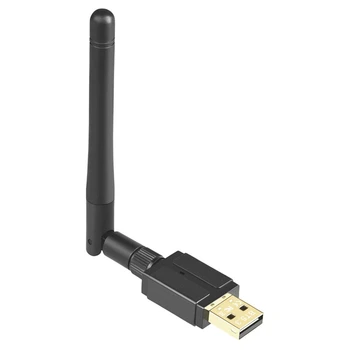 1 Conjunto de 100M Antena Externa USB Bluetooth 5.3 Adaptador USB Bluetooth, Transmissor Receptor (Preto)