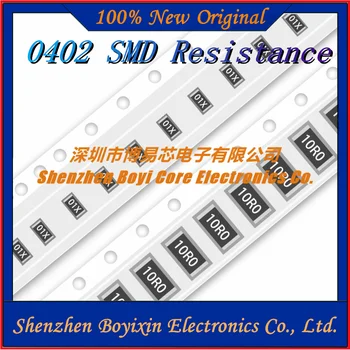 100Pcs 0402 0R ~ 10M Resistor SMD 0 1 10 100 150 220 330 ohm 1K 2.2 K 10K 100K 0R 1R 10R 100R 150R 220R 330R ohm1%