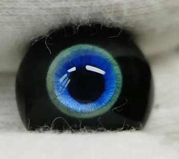14mm Azul de Segurança Olhos Fundo Preto 8mm 10mm 12mm 16mm 18mm 20mm 30mm BJD Boneca Brinquedos Olhos para 1 Par