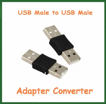 20pcs USB Macho para USB Conector Macho Adaptador de Dados Cabo Adaptador Conversor Dropshipping de Atacado Frete Grátis