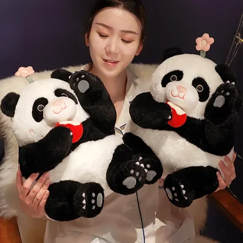 30cm Bonito Gordura Panda de Pelúcia Super Linda bichos de Pelúcia Rodada Pandas Plushies Boneca de Anime Macio Crianças Brinquedos para Meninas Meninos Presentes