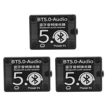 3X BT5.0 Receptor de Áudio MP3 com Bluetooth Lossless Decoder Carro alto-Falante Amplificador de Áudio da Placa Com o Caso