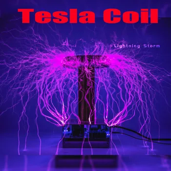 50CM Musical Bobina de Tesla DRSSTC/Tesla Bobina Elétrica/Raios Artificiais de experimentação Científica Equipamento