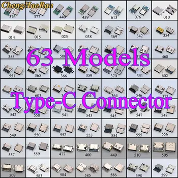 63 Modelos Usb Tipo C usb 3.1 Macho fêmea conector do PWB do 6/9/14/16/24 Pin Para Xiaomi/Huawei/Nokia/MOTO/Samsung/Lenovo/DELL