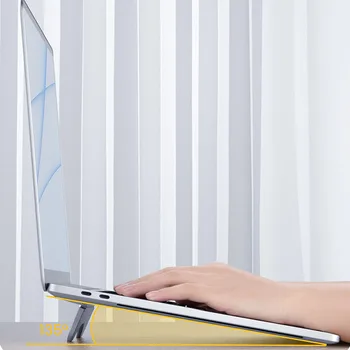 Adesivo de Suporte de computador Portátil Dobrável Office Acessórios Portáteis Invisível Computador Stand de Peças Verticais para o Macbook Air, Notebook
