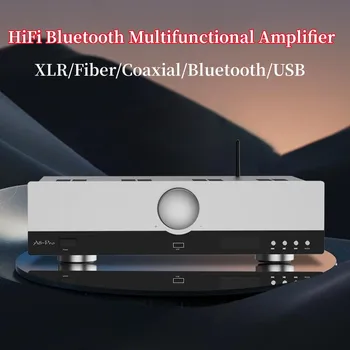 Aparelhagem hi-fi Dual Channel 300W * 2 XLR//Fibra/Coaxial/Bluetooth/USB Puro Traseiro Nível de Casa Amplificador de Potência de Áudio ATS2825/CSR5125