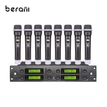 B-8008 Berani 8 canais de microfone sem fio sistema de