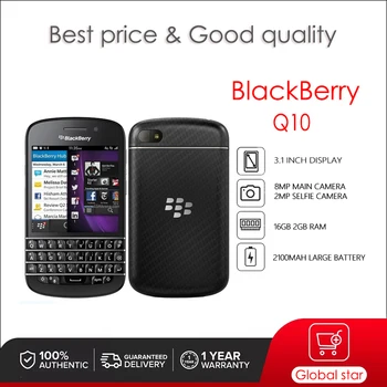 Blackberry Q10 (-1 -3 -5) Remodelado Original Desbloqueado Celular de 2GB+16GB Câmera de 8MP frete grátis