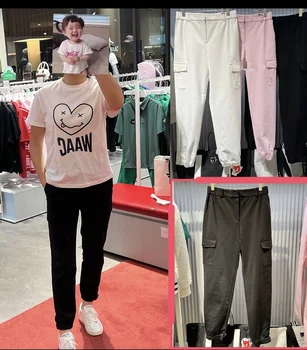 Coreia do sul waac vestuário de Golfe de mulheres casual calças de Golfe de esportes pé pequeno calças