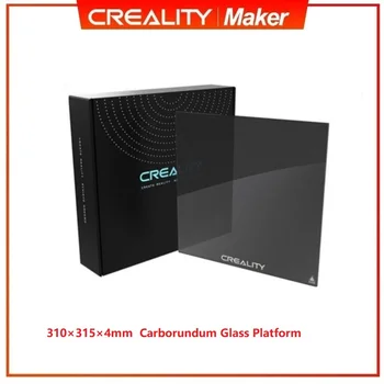 Creality Original Carborund de Vidro Temperado de Cama 310×315×4mm Impressora 3D Compilação de Plataforma de Chapa para o CR-10 Smart