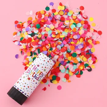 De mão-de Confetes Pequeno Presente de Segurança Primavera Fogos de artifício Coloridos de Confetes de Aniversário de Crianças Atmosfera de Festa Adereços Spray de Flores