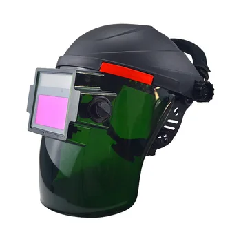 De mão de soldagem máscara de face, portátil da soldadura de rosto a máscara de escurecimento automático soldador chapéu, óculos