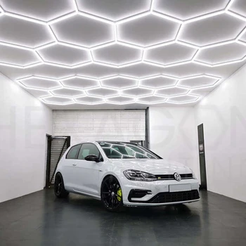 Deformáveis Garagem LED Hexágono de Iluminação