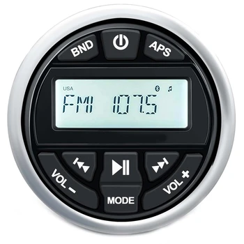 Digital Receptor Estéreo Bluetooth, Rádio Com Leitor de MP3 Rádio AM FM USB Para Streaming de Música