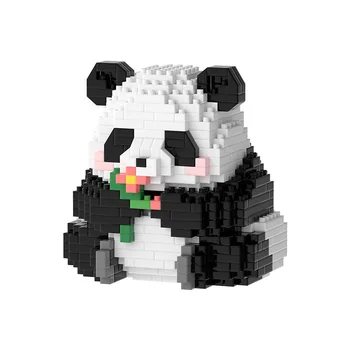 Disney Anime Bonito Panda Gigante Bloco de Construção de Partículas de Montagem da Decoração Super Bonito Presente para Meninos e Meninas Engraçado Dom Brinquedos
