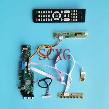 DVB 3663 Digital Controlador de Placa de Ajuste B141EW01 B141EW02 DIY Kit USB VGA AV de RF Compatível com HDMI 14.1
