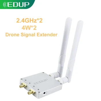 EDUP Booster wi-Fi Dual 4W Canal Repetidor de Sinal Extender Dupla 2.4 GHz Sinal de Canal de Amplificador de Alta Potência para Drone