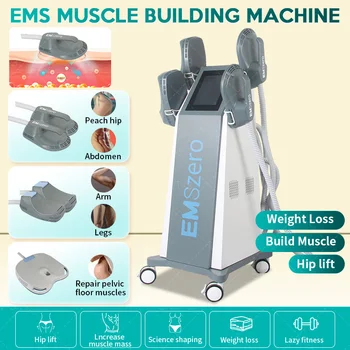 EMSZERO Neo Máquinas de 14 de tesla 6500w 2023 RF Emslim Eletromagnética Esculpir o Corpo de Estimulação Muscular Queima de Gordura