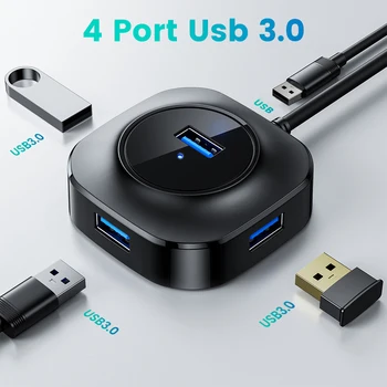 HUB USB 3.0 CONCENTRADOR USB 3.0 Dock USB Splitter 4 Portas Multi Adaptador OTG USB para PC Computador Portátil Macbook Pro Xiaomi Huawei