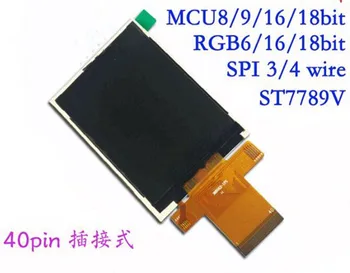 IPS de 2,8 polegadas 40PIN RGB SPI TFT LCD ST7789V Unidade IC 240*320 MCU 8/9/16/18Bit Interface Paralela