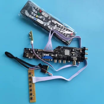 Kit Para LP156WHU TL 1366x768 HDMI compatível com controlador remoto painel de monitor digital controlador de placa DVB-T, DVB-T2 LED USB VGA AV de TV