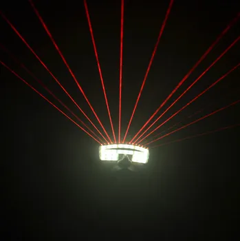 Lasers Laserman Óculos Luminoso do Diodo emissor Laser Vermelho de Festa Óculos de Natal, Halloween Óculos DJ Laser Show no Palco de luz festa de óculos
