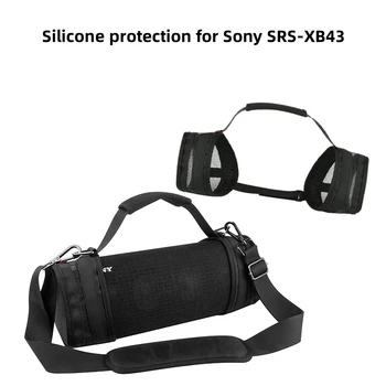 Maleta para Sony SRS-XB43 compatível com Bluetooth alto-Falante Tampa de Protecção Alça de Ombro Único Cobertura de Armazenamento