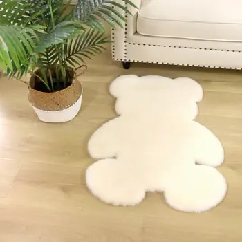 Moderno engrossado animais dos desenhos animados de urso em forma de tapete, sala de estar, quarto, entrada mat