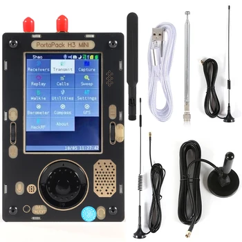 Novo PortaPack H3 Mini + HackRF Um SDR Apoio SSTV/NOAA/Morse RX Barómetro Bússola Receptor GPS