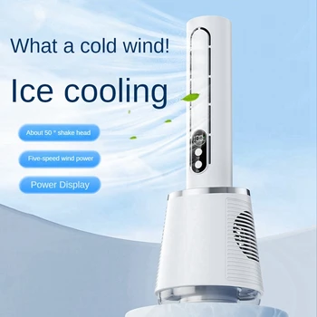 O Condicionador de ar do Ventilador USB Névoa de Água Fã de Pessoal de Refrigeração de Ar sem Folhas Fã de Umidificação do ambiente de Trabalho Ventilador de Mesa De 5 Velocidades do Vento