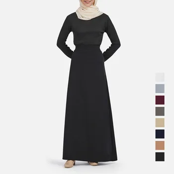 Outono Inverno Árabe Mulheres Roupas De Fino Sólido De Malha De Hip-Wrap Dress Elegante, Macio Vestido Simples Dubai, Marrocos, Oriente Médio Saia De Senhoras