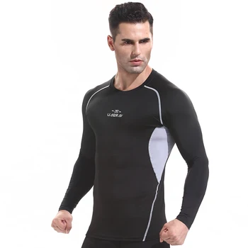 P4714 - Treino de fitness homens de manga Curta t-shirt dos homens térmica muscular, musculação desgaste de compressão Elástica Slim roupas exercício