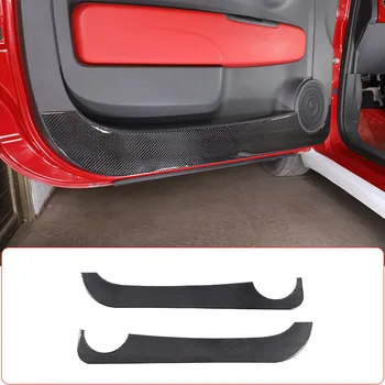 Para a Fiat 2011-2019 Macios de Fibra de Carbono, Interior do Carro Porta de Proteção Anti-chute de Proteção Tampa do Painel de Guarnição de Acessórios para carros