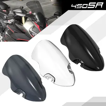 Para CFMOTO 450SR 450 SR 2022-2023 Dupla Bolha Tela ABS Acessórios da Motocicleta de pára-brisas, pára-Brisas, à prova de Vento Deflector de Ar
