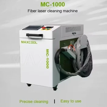 Para o Metal de Laser a Fibra Máquina de Limpeza Maxcool Portátil 1000w e 2000w 3000w Au3tech Sistema de Controle e Limpeza do Cabeçote
