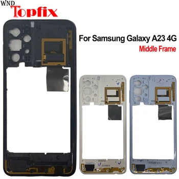 Para Samsung Galaxy A23 4G Quadro do Meio Para SM-A235F SM-A235M Meio Moldura Moldura de Placa Média Peça de Substituição