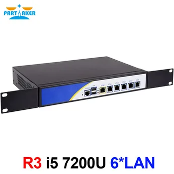 Participante R3 Intel Core i5 7200U área de Trabalho Tipo 6 Nic Rack de Servidor Firewall Appliance pfSense 8GB Ram, SSD de 128GB AES-NI COM VGA