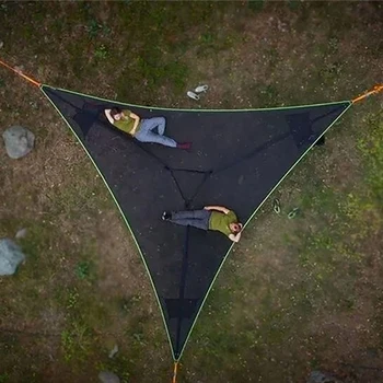 Pendurado em uma Árvore Balançar Aérea Triângulo Rede Exterior da Tenda, Cadeira de Malha Parque de Campismo Luz Ultra Swing Acampamento