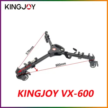 Pernas do tripé KINGJOY VX-600 Tripé de Câmera Dolly Fotografia Pesadas com Rodas Ajustável e Flexível Perna Monta para DSLR