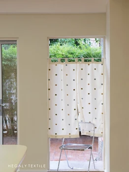 Ponto patch funda cortina da porta meia cortina roupa de cama de algodão partição cortina de Feng Shui cortina de bordados estilo Japonês simplicidade