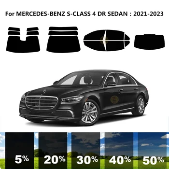 Pré-cortados nanoceramics carro UV Janela Matiz Kit de películas Automotivas Para a MERCEDES-BENZ S-CLASS W222/V222 4 DR LIMOUSINE 2021-2023