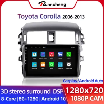 Ruancheng 2Din android de 10 Rádio do Carro Para Toyota Corolla E140 E150 2006 2007 2008 2009 2010 2011 2012 2013 2 din autoradio