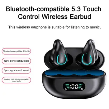 Sem fio Fone de ouvido mãos livres Estéreo Surround 300mAh Ergonômico-Bluetooth compatível 5.3 sem Fio Auricular de Esportes Fonte
