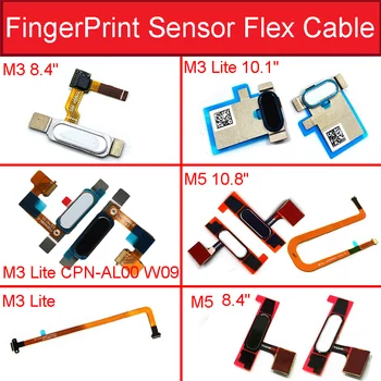 Sensor de impressão digital em Casa Conector do cabo do Cabo flexível Para o Huawei MediaPad M3Lite 8.4 BTV-DL09 10.1 CPN-AL00 M5 10.8 SHT-W09 AL09 BACH-W01