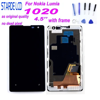 STARDE Substituição de LCD para Nokia Lumia 1020 Tela LCD Touch screen Digitalizador Assembly com Quadro 4.5