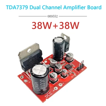 TDA7379 Amplificador de Potência Estéreo do Conselho Módulo AD828 pré-amplificador de dois Canais DC9V-17.5 V 38W+38W Amplificador de Potência de Áudio do Amplificador