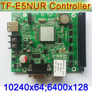 TF-E6NUR (TF-E5NUR) Display LED módulo controlador,Suporte para texto, visualização do relógio,P10 individuais e duplos de LED de cor do Painel de controlo cartão