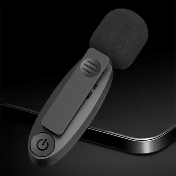 Ultimate Microfone de Rádio sem Fio para Preto Tecnologia de Telefone Celular ao Vivo e Pequeno Microfone de Alta Qualidade de gravação de Vídeo