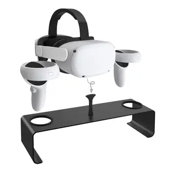 VR Stand 2 Stand Stand Para Oculus 2 2 Auricular Suporte de exposição E o Controlador de Montagem Com anti-derrapante Almofada de Liga de Alumínio Estável