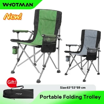 Whotman Bolso Camping Dobrável Cadeira frete Grátis Mobiliário de Exterior Acampamento Capacidade Lado do Jardim Piquenique Cadeira Dobrável de Fezes